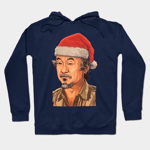 mr miyagi christmas Hoodie by iritaliashemat